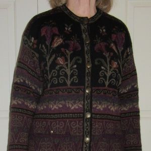 Wool Sweater ICELANDIC DESIGN ATLANDIA Cardigan L